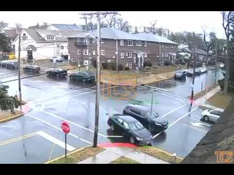 Surveillance video of accident