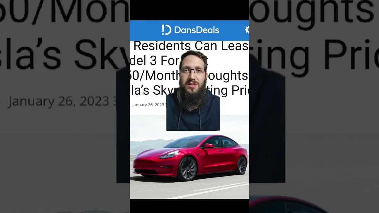 Incredible Tesla Lease deal right now! #tesla #deal