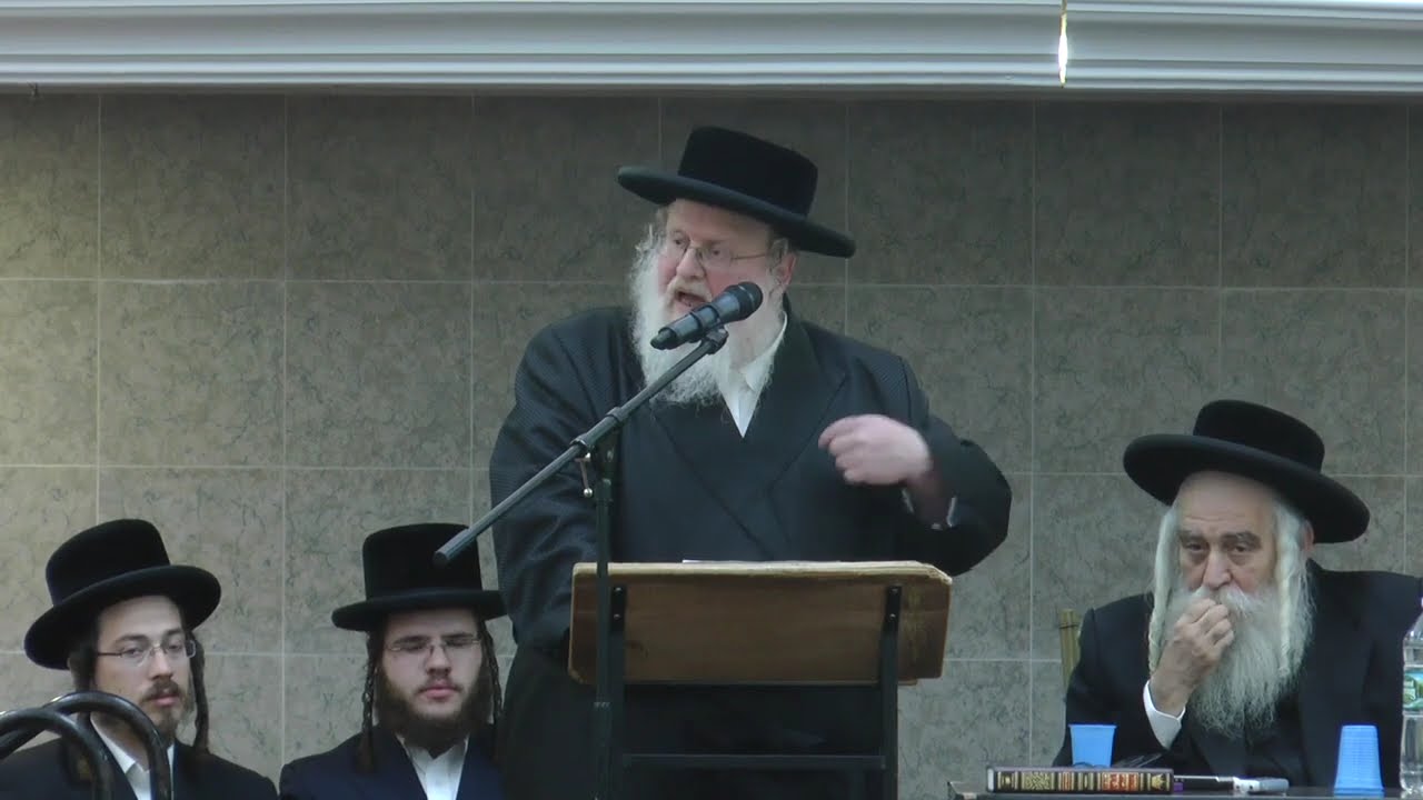 Sassover Rebbe Speaks in Lakewood on the Chareidi Draft (Giyus) - האדמו"ר מסאסוב דורש לענין הגיוס