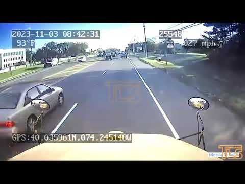 School bus accident dashcam