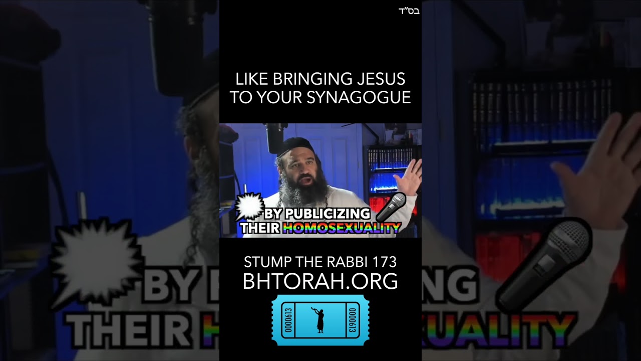 Like Bringing Jesus To Your Synagogue #RabbiYaronReuven #Judaism #orthodoxjew #Jewishcommunity
