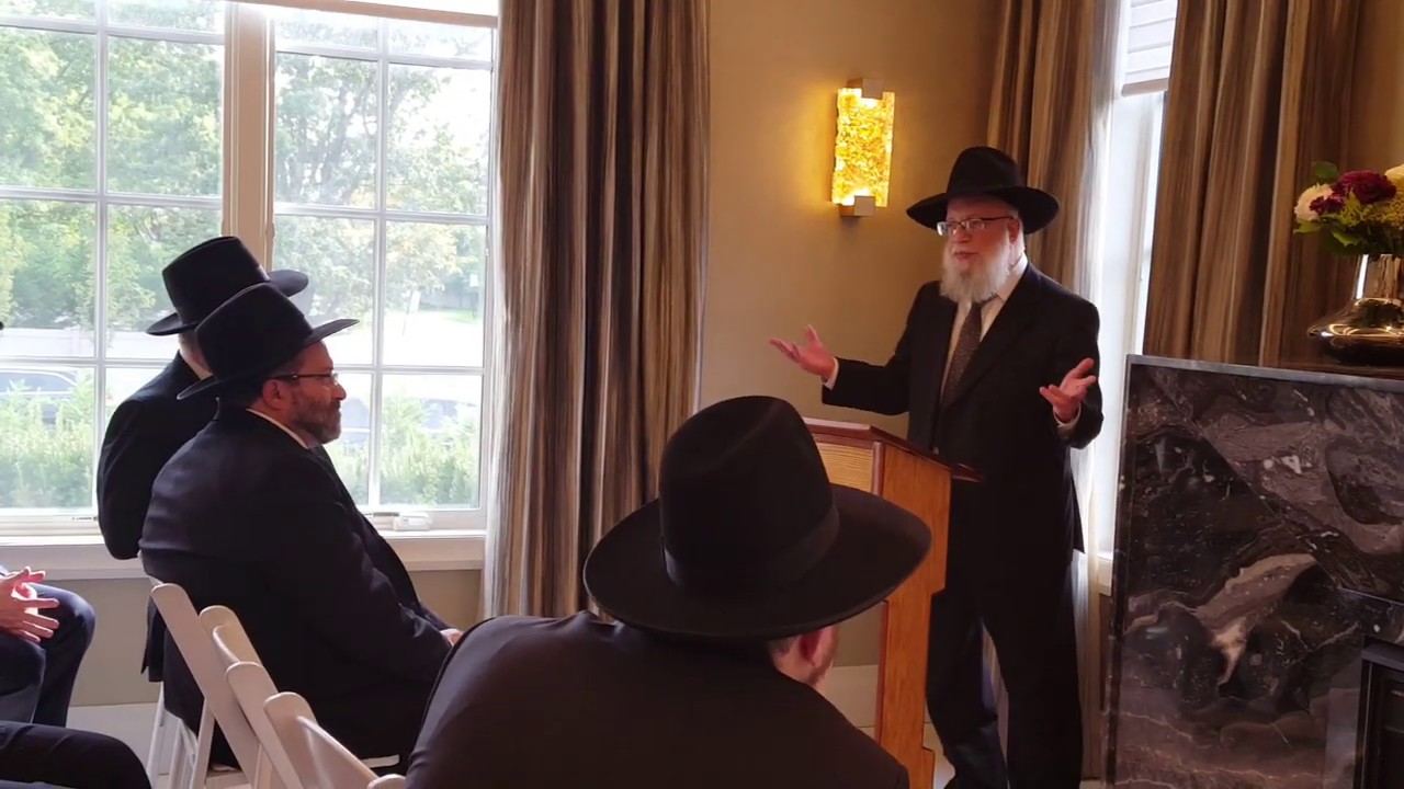 Rabbi Moshe Brown at a Parlor Meeting for Yeshiva Gedola & Mesivta of Carteret