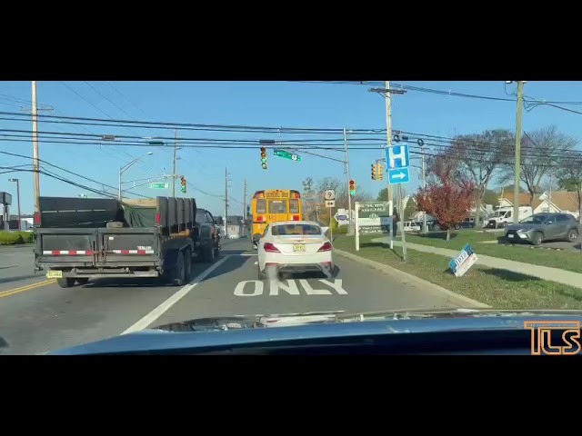 School bus breaking the law