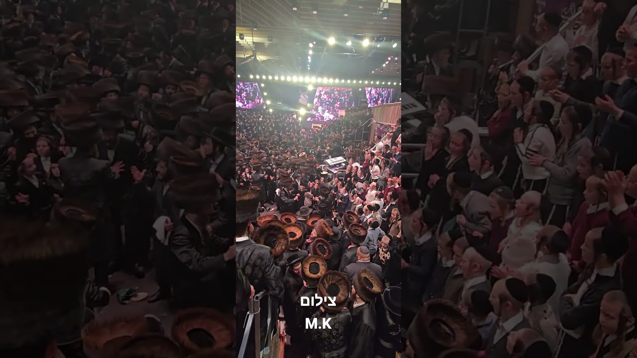 כ"ק מרן האדמו"ר שליט"א בריקוד מיוחד במהלך שמחת החתונה לבנו