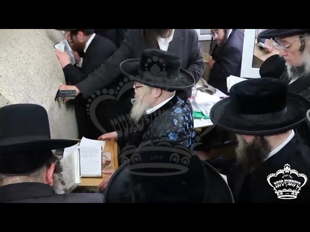 Kretchnif Siget Rebbe Davening At The Kever Of R Mordechai from Nadvorna