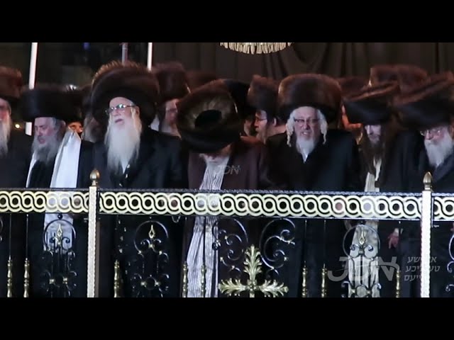שמחת החתונה פון החתן אייניקל פון גאב"ד קרית הבעש"ט פתח תקוה מיט הכלה אייניקל פון האדמ"ר מלעלוב