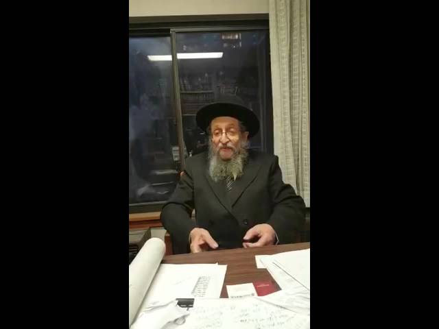 Rav Shmuel Kameznetzky about Stop theTalking in Shul