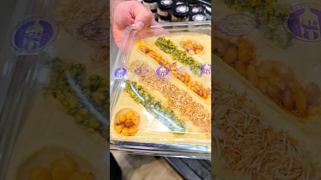 New item at Evergreen Deli: the Dubai Chummus Platter — a must-try!
