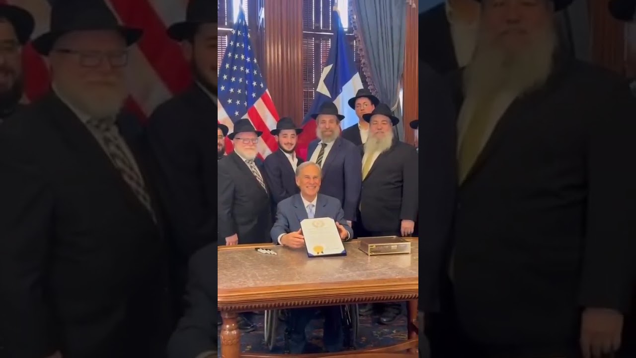 Texas Governor Abbott Honors the Rebbe's Birthday as Education Day