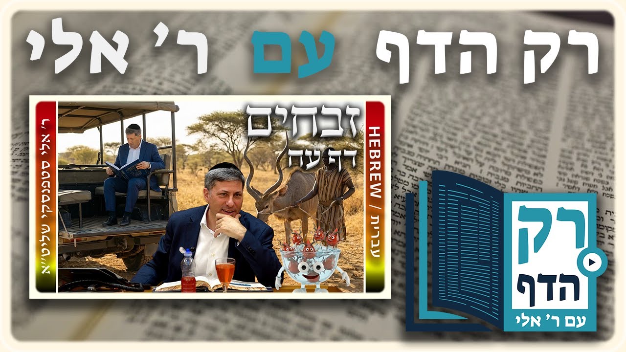 חזרה - זבחים דף עח | "רק הדף" עם ר' אלי סטפנסקי