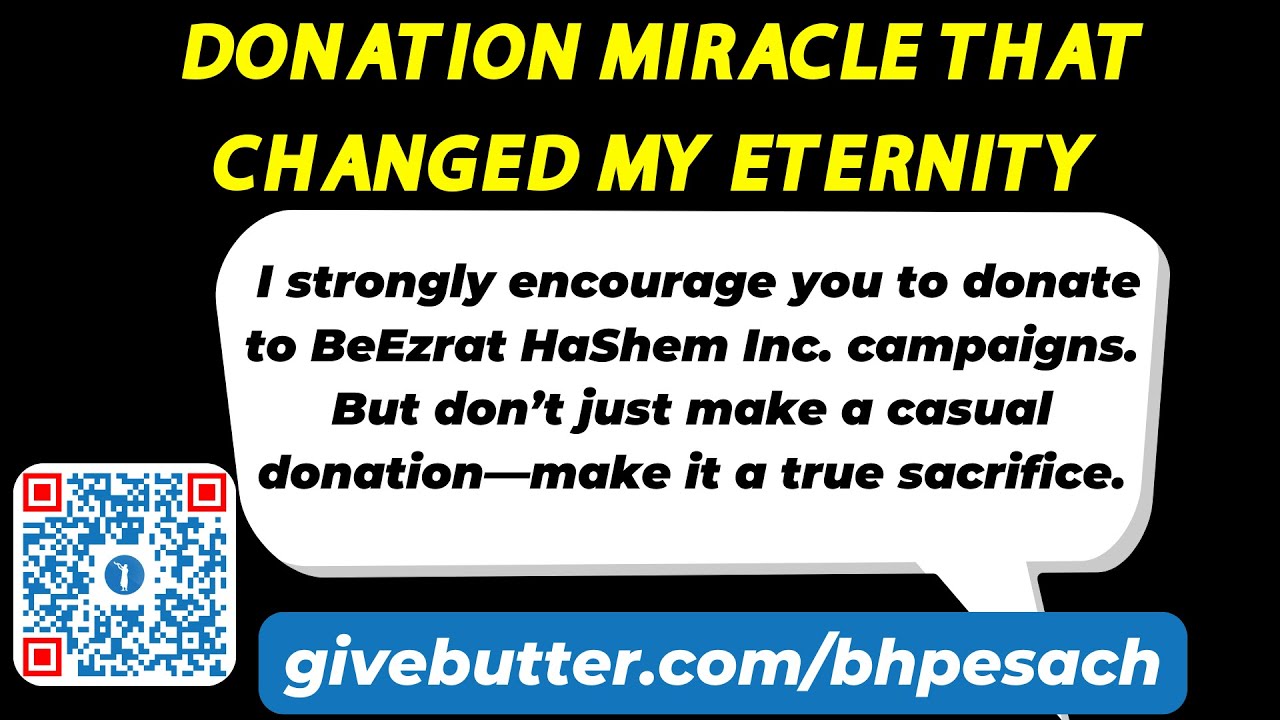 DONATION MIRACLE THAT CHANGED MY ETERNITY Daniel From Monsey