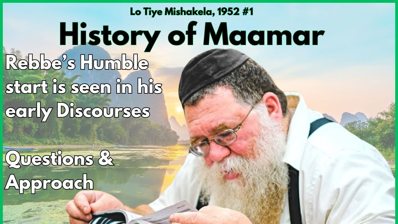 Maamar Lo Tiye Mishakela, 1952 #1- History of Maamar, questions & approach- RC Dalfin