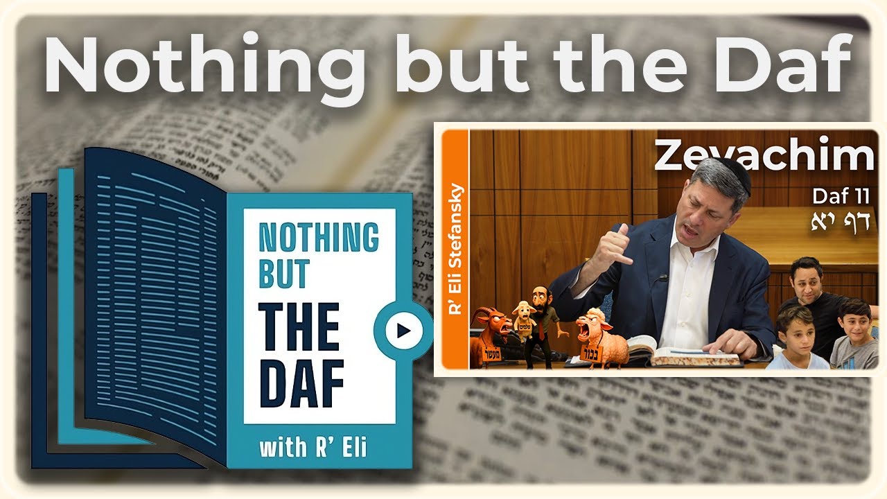 CHAZARAH - Zevachim Daf 11 | "Nothing but the Daf" with R' Eli Stefansky