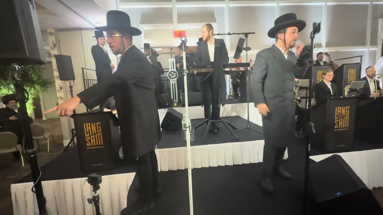 Lemel & Klein Wedding | Pre‑Dance | Singers Kalmy Schwartz & Meilech Braunstein | Hershy Langsam