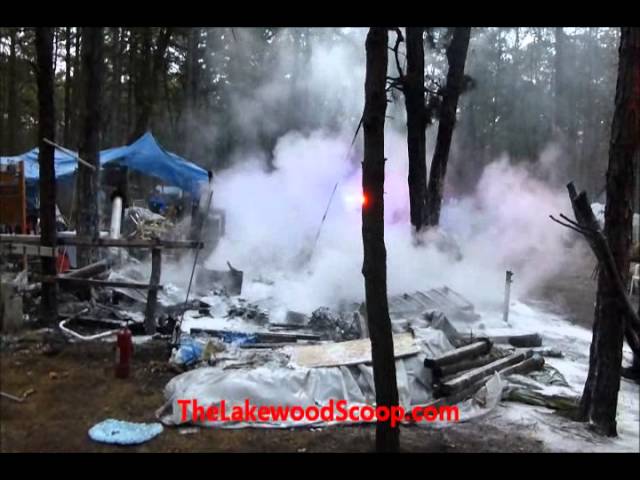 Tent at Tent City Burns Down