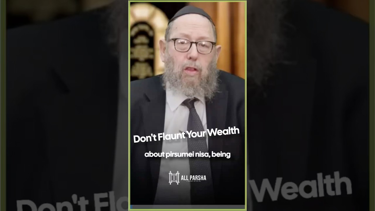 Don’t Flaunt Your Wealth!