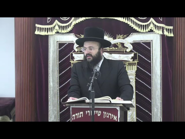 שיעור כללי בהלכות נטילת ידים - ר' סנדר רכניצער שליט"א