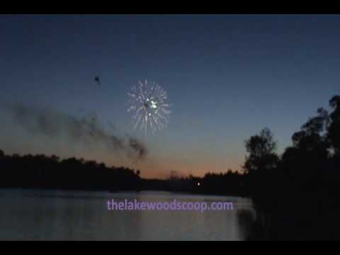 July 4th Fireworks Lakewood NJ North Beach View July 1st 2010