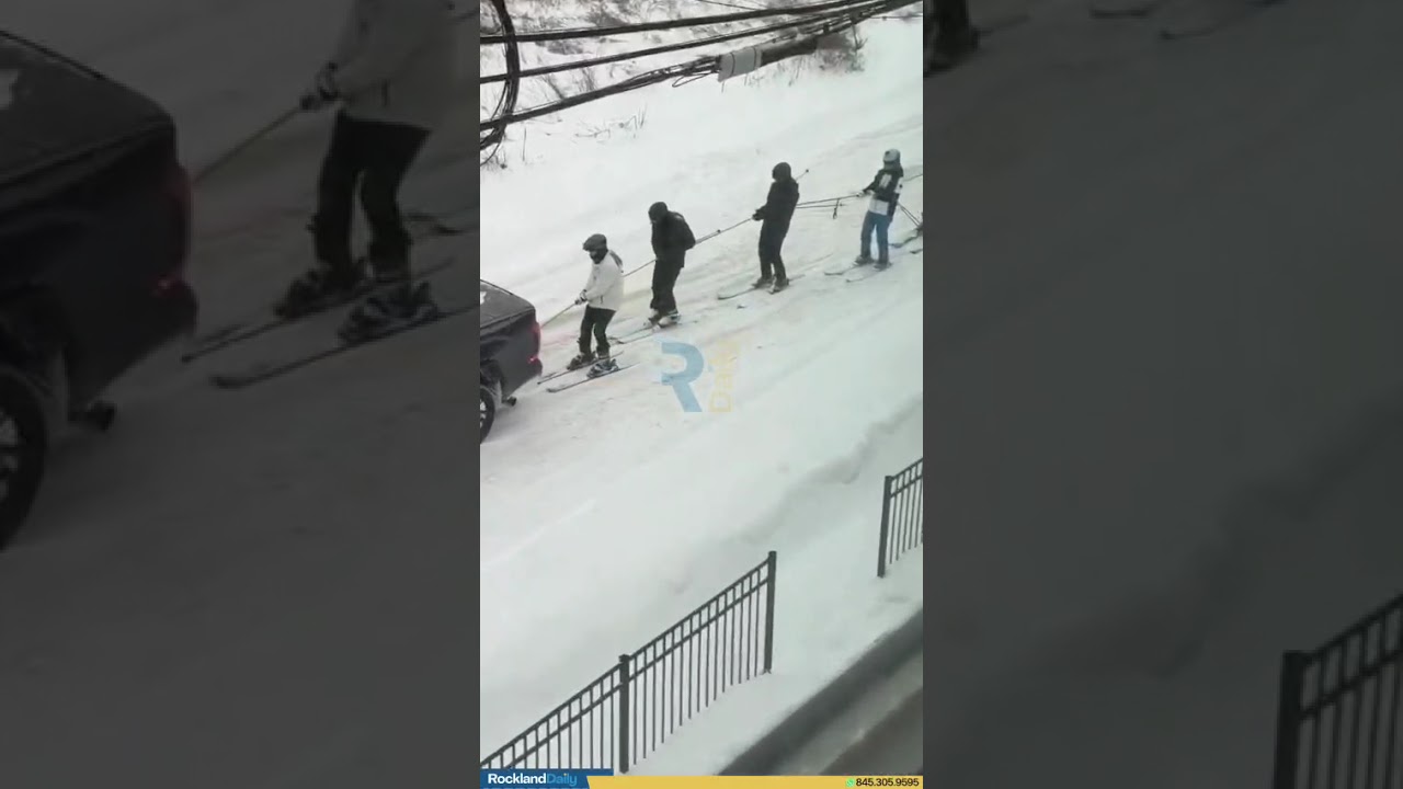 Ski resort? Nope 😄❄️ That’s Ewing Ave in Spring Valley