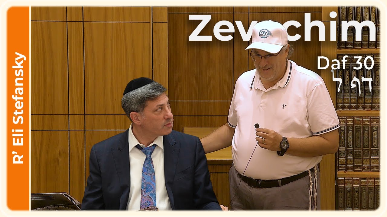 Daf Yomi Zevachim Daf 30 by R' Eli Stefansky