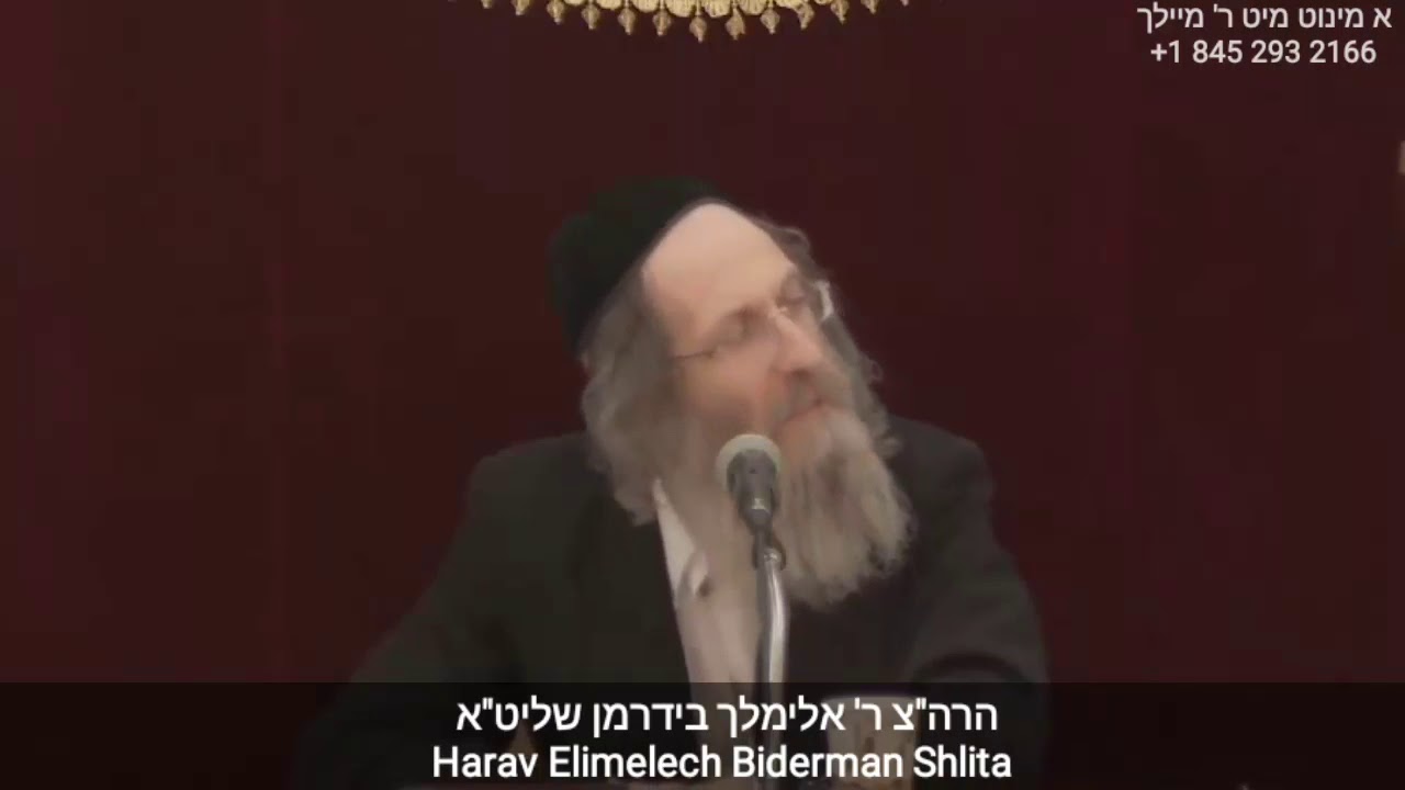 Askunim! - Rabbi Elimelech Biderman Shlit"a - עסקנים! רבי אלימלך בידערמאן שליט"א