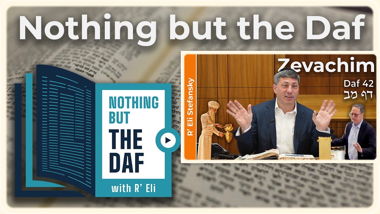 CHAZARAH - Zevachim Daf 42 | "Nothing but the Daf" with R' Eli Stefansky