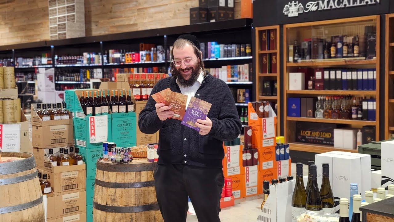 Old Williamsburg (Alcohol? Na!) New Beef Jerky packets - An Easy Mishloach Manot Idea! W/Yossy Brach