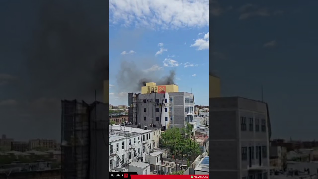 Fire Department and Hatzolah rushed to a fire in a construction site on 39th Street