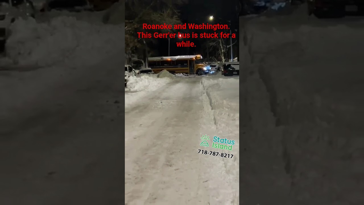 Roanoke and Washington.  This Gerr'er bus is stuck for a while.