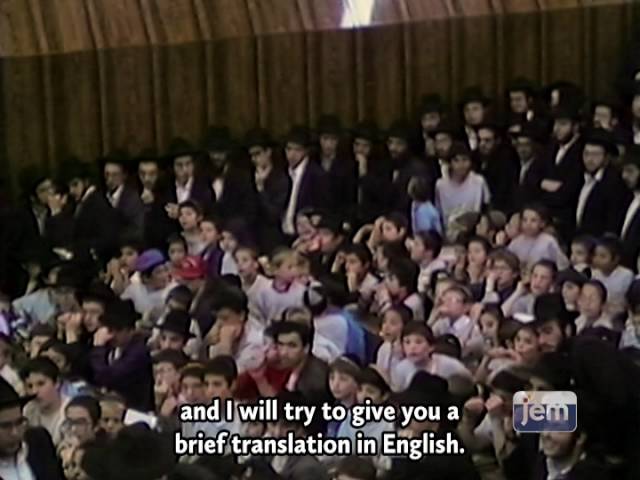 The Rebbe Joins in the Applause