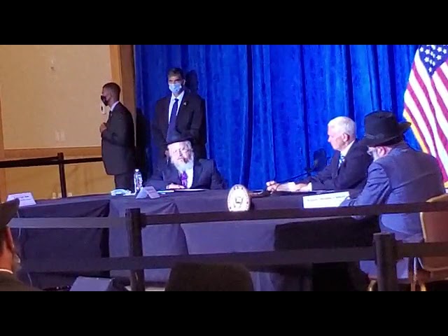 Rabbi Korf Addresses VP Pence