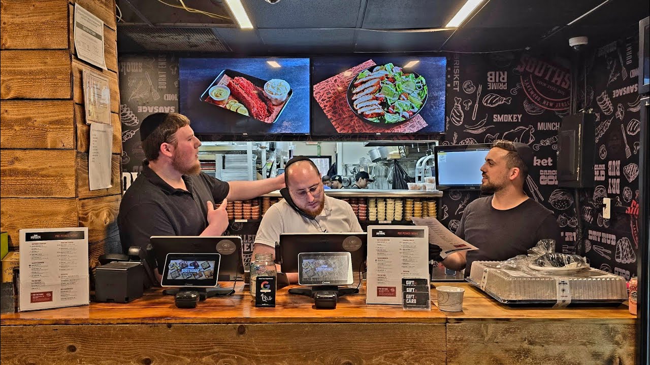"SOUTHSIDE" We've now doubled our store & parking Before pesach! | see some of our smoke meat dishes