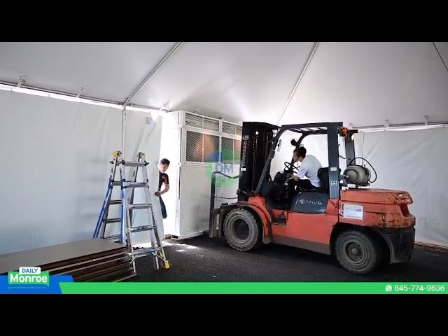 Preprations at the Tzion Hk' Ahead of Yartzeit