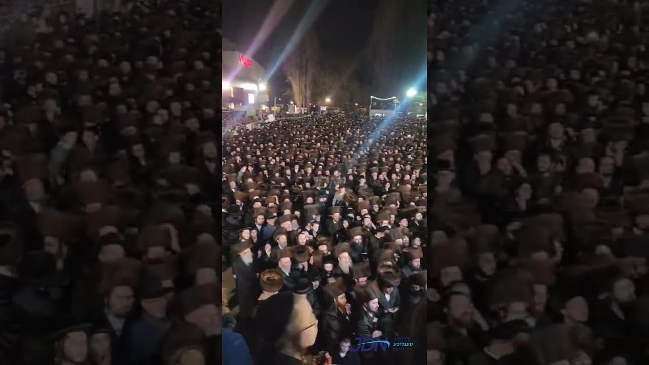 מעמד החופה ביים שמחת החתונה פון נכדת האדמו"ר מפשעווארסק