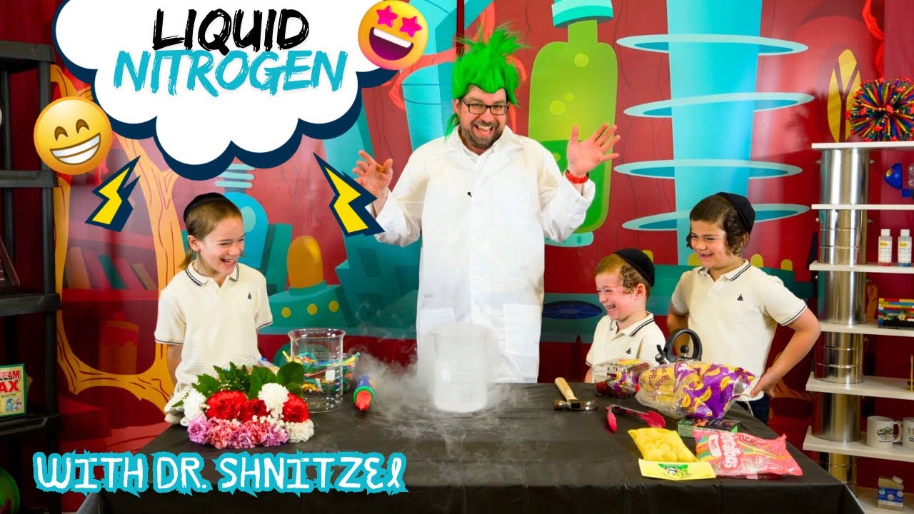 Science Experiments for kids Liquid Nitrogen part 1 with Dr. Shnitzel's Wacky Science