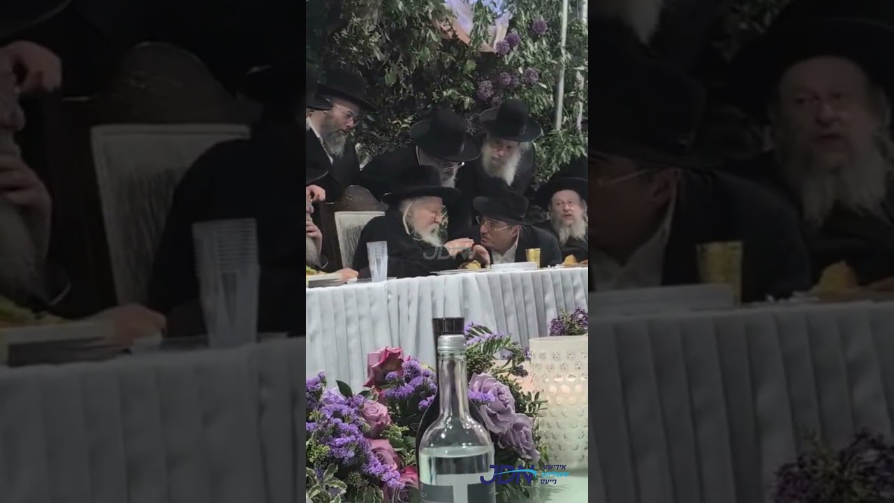 האדמו"ר מגור ביים מסיבה לטובת קרן עולם התורה גור אין שטוב פון הנגיד ר' שלמה ווערדיגער אין פלעטבוש