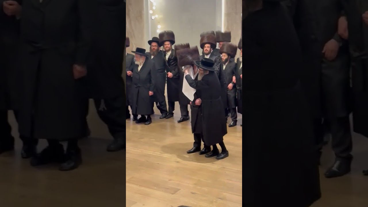 Mashpia R' Nachman Biderman Dances At A Wedding