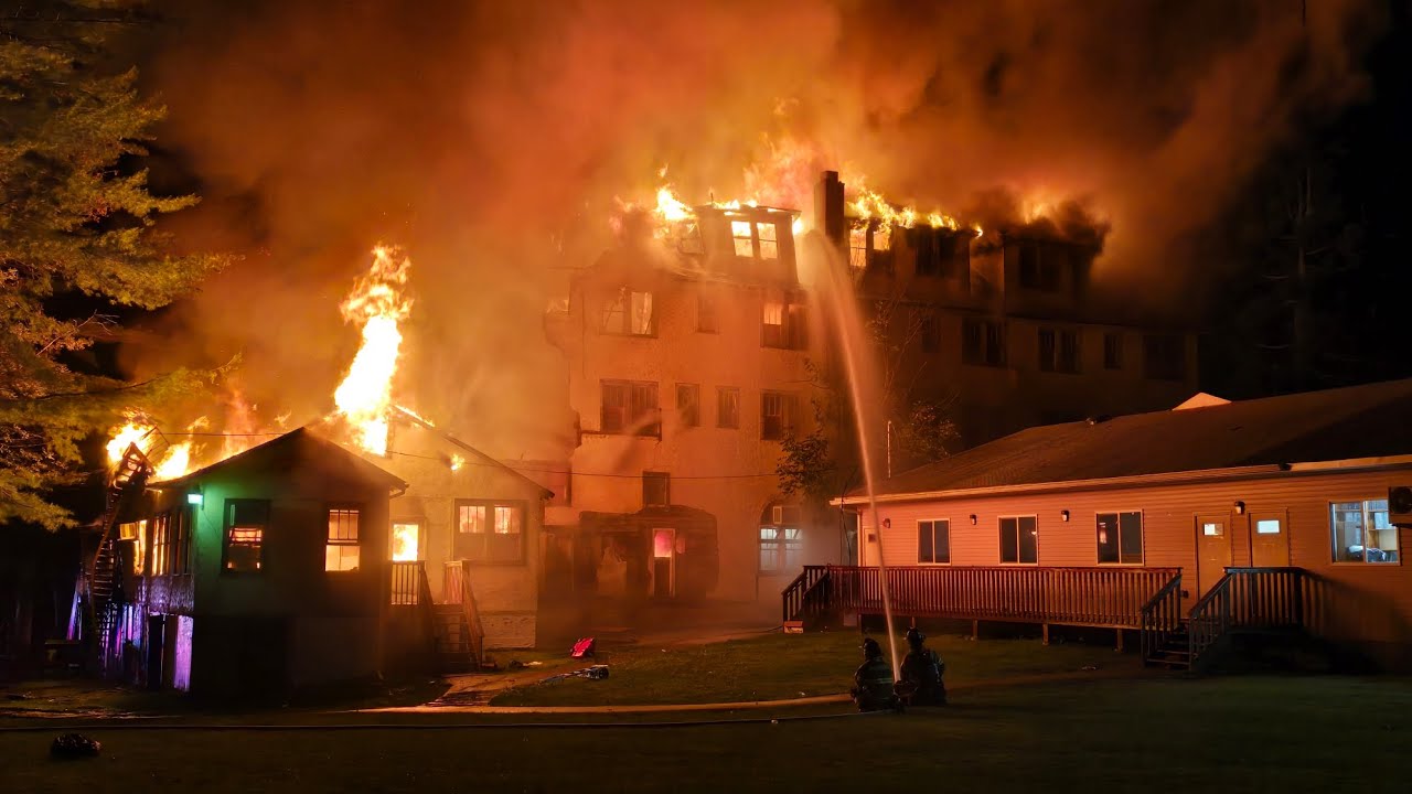 LIVE Min-by-Min Coverage: Massive Fire in Fallsburg Kosen Camp - From Arrival to Under Control