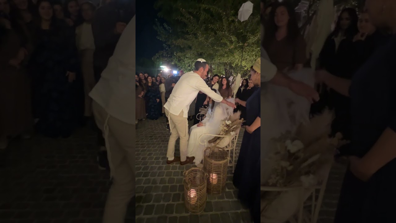 הרגע הקדוש של נועם ומאוריה ❤️ #כיסאכלה #חתונה #לבאבות