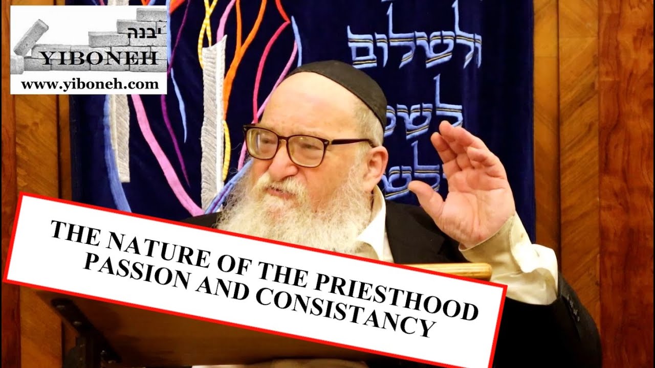 Rabbi Yitzchak Breitowitz: Nature of The Priesthood - Passion and Consistency