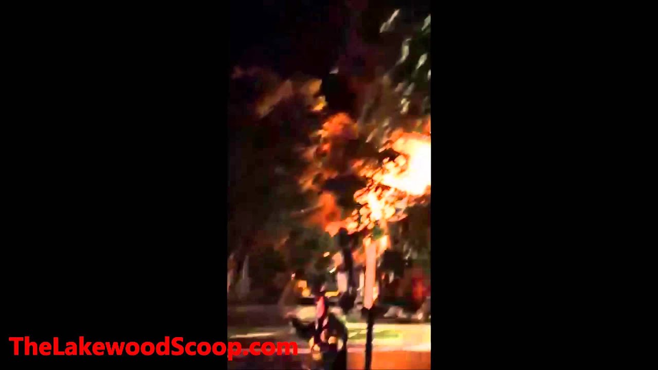 Fully Engulfed Fire 5th Street Lakewood Vid 2