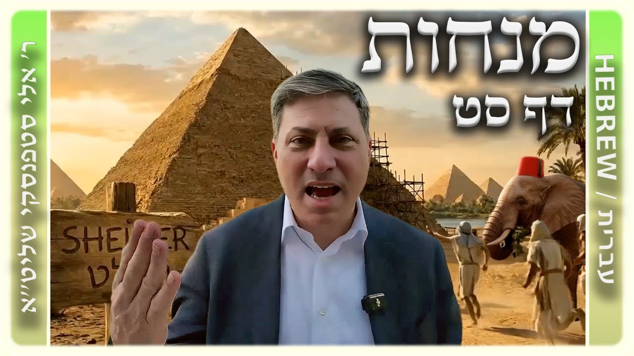 מרכז דף יומי - מנחות דף סט. - ר' אלי סטפנסקי שליט"א