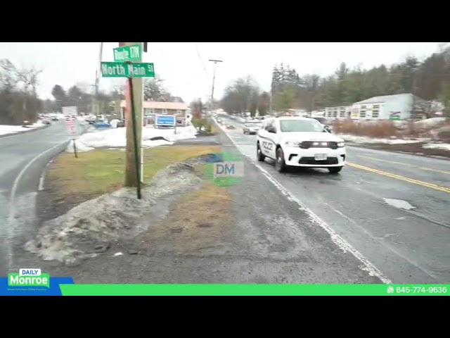 Car crash at the intersection of State Route 17M and North Main Street.