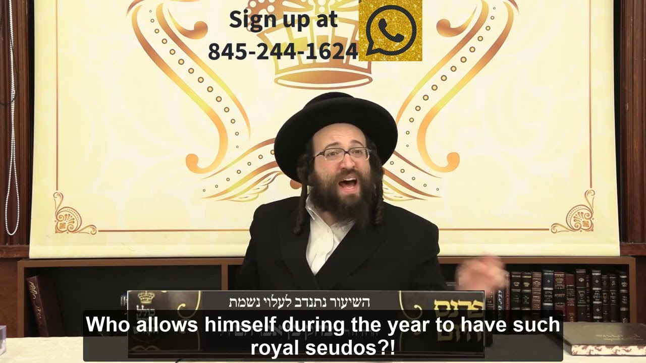 Rabbi Yoel Roth - Bringing in the Pesach with happiness