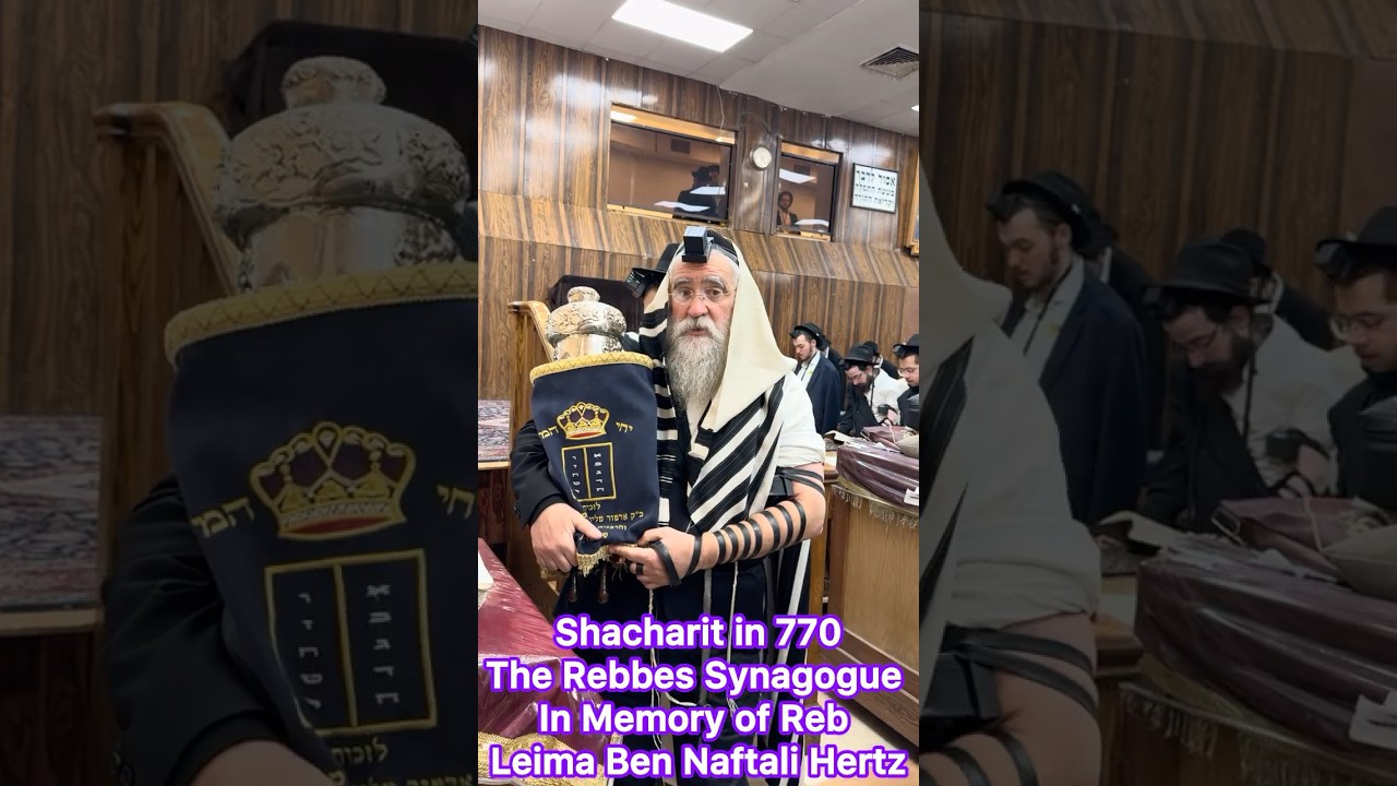 Shacharit in 770 The  Rebbes Synagogue In Memory of Reb Leima Ben Naftali Hertz