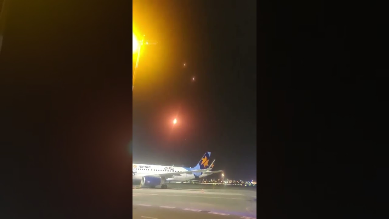 Iron Dome In Action At Tel Aviv Ben Gurion Airport