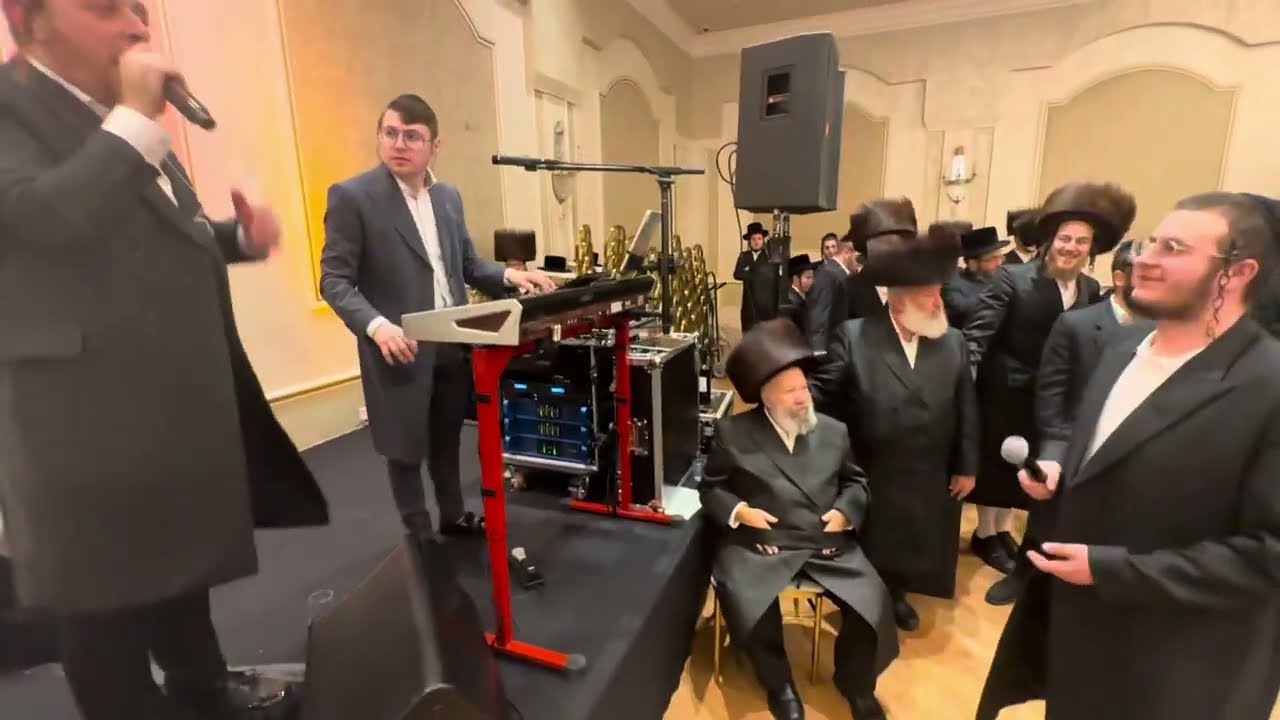 Sruly Green and Chesky Schwartz rocking this Greenbaum & Briner Wedding