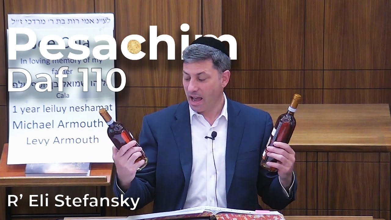 Daf Yomi Pesachim Daf 110 by R’ Eli Stefansky