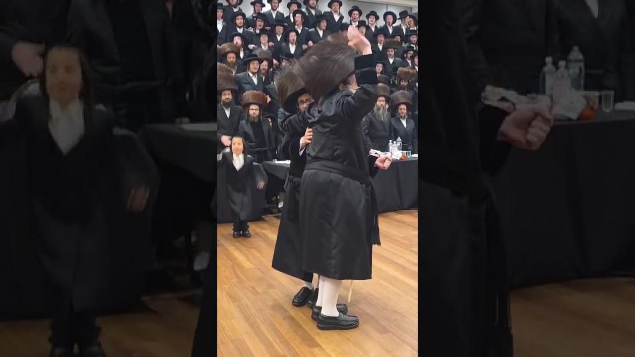 very intense moments at Toldos Tzvi Spinka Mitzvah Tantz