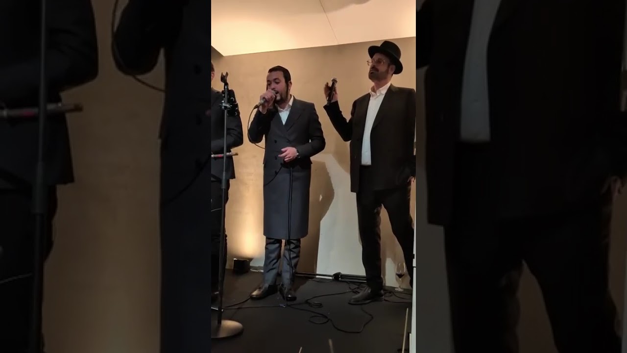 Yeedle and Meilech Braunstein with Avrumi Berko